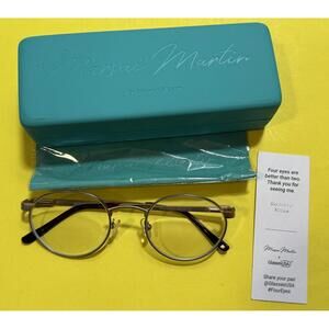 Ottoto Andria Round Eyeglass Frames 35-M10N302 49-22-135 Gold Womens New